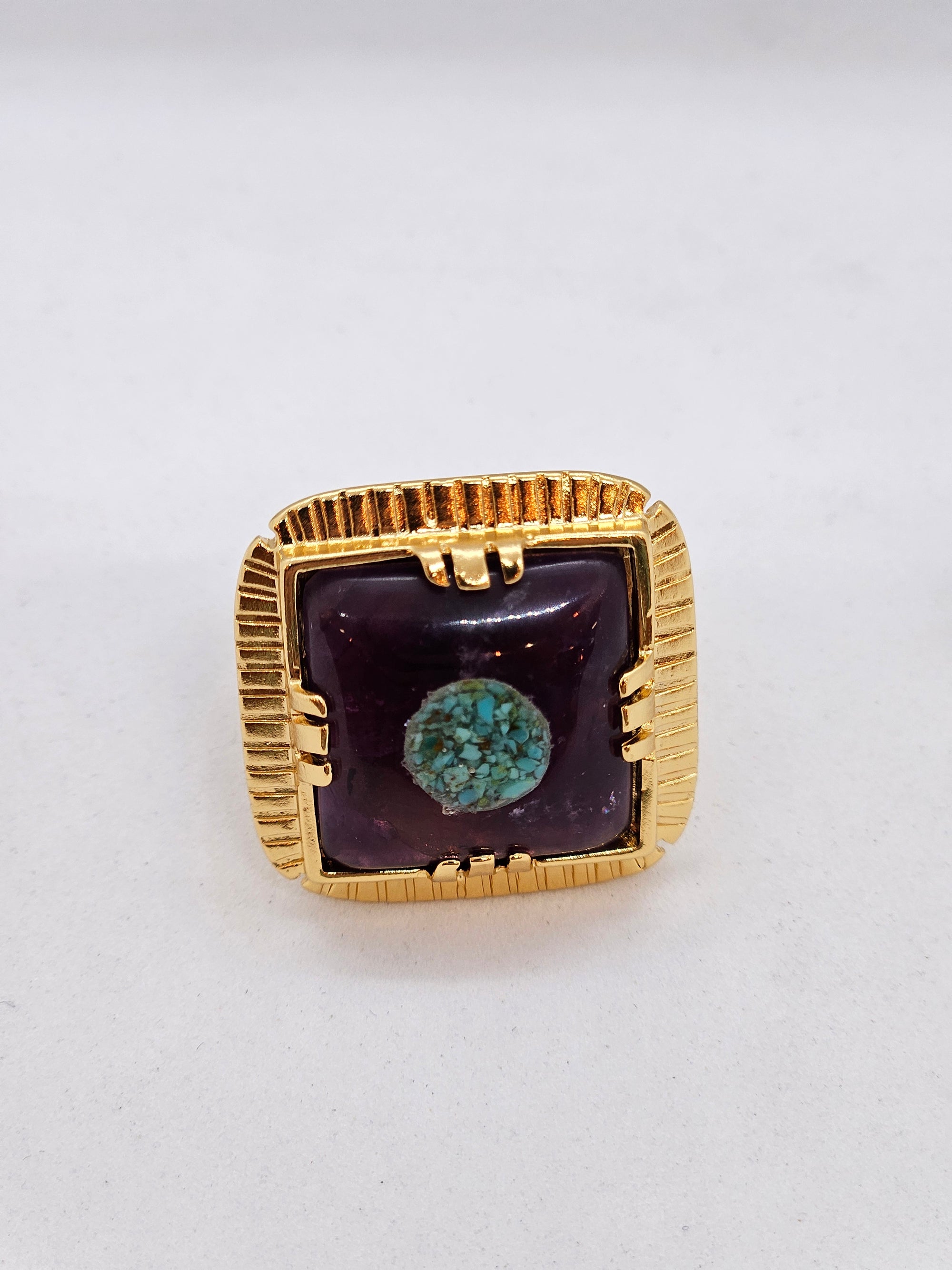 GAS BIJOUX - Bague Arty - Amethyste - Taille 56 - Pièce unique