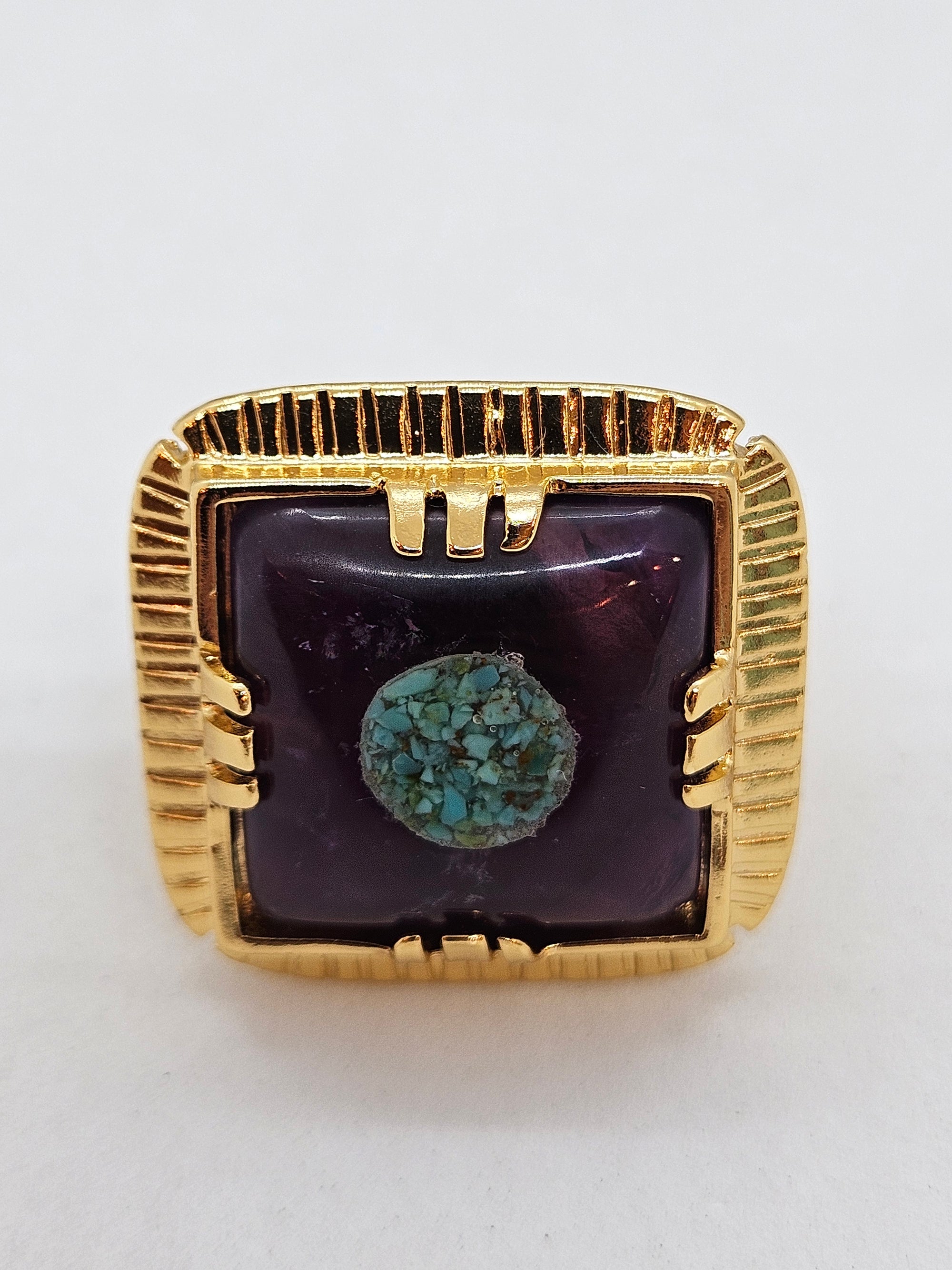GAS BIJOUX - Bague Arty - Amethyste - Taille 56 - Pièce unique