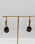 GAS BIJOUX - Boucles d'oreilles Tao Rainbow bis - Onyx