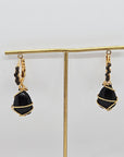 GAS BIJOUX - Boucles d'oreilles Tao Rainbow bis - Onyx
