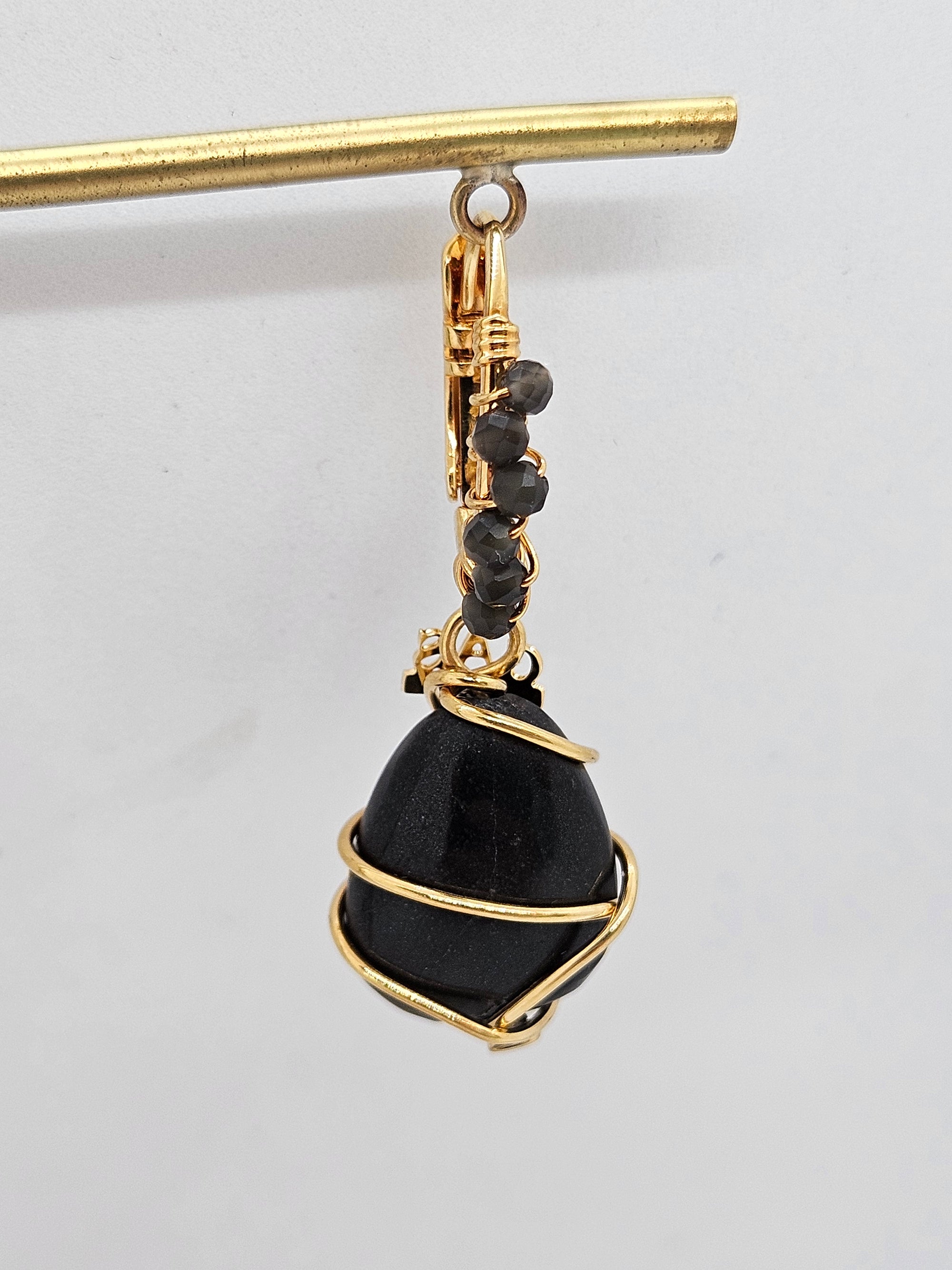 GAS BIJOUX - Boucles d'oreilles Tao Rainbow bis - Onyx