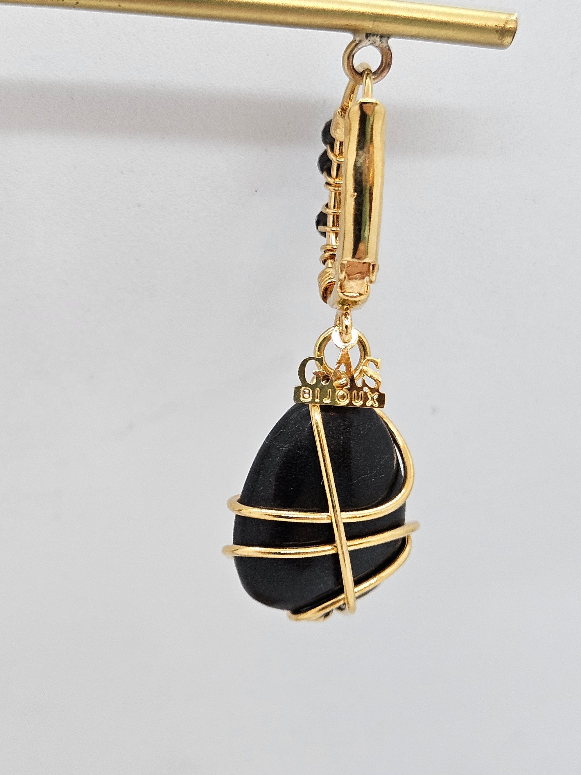 GAS BIJOUX - Boucles d'oreilles Tao Rainbow bis - Onyx