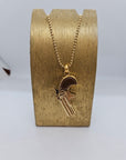 GAS BIJOUX - Collier CLINT- doré et marron - Existe que 25 exemplaires
