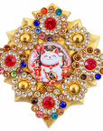 AZAFRAN ROSA - BROCHE MANEKI-NEKO - 5 MODELES