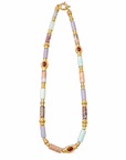 GAS BIJOUX - COLLIER KALI CABOCHONS DORÉS - AMAZONITE