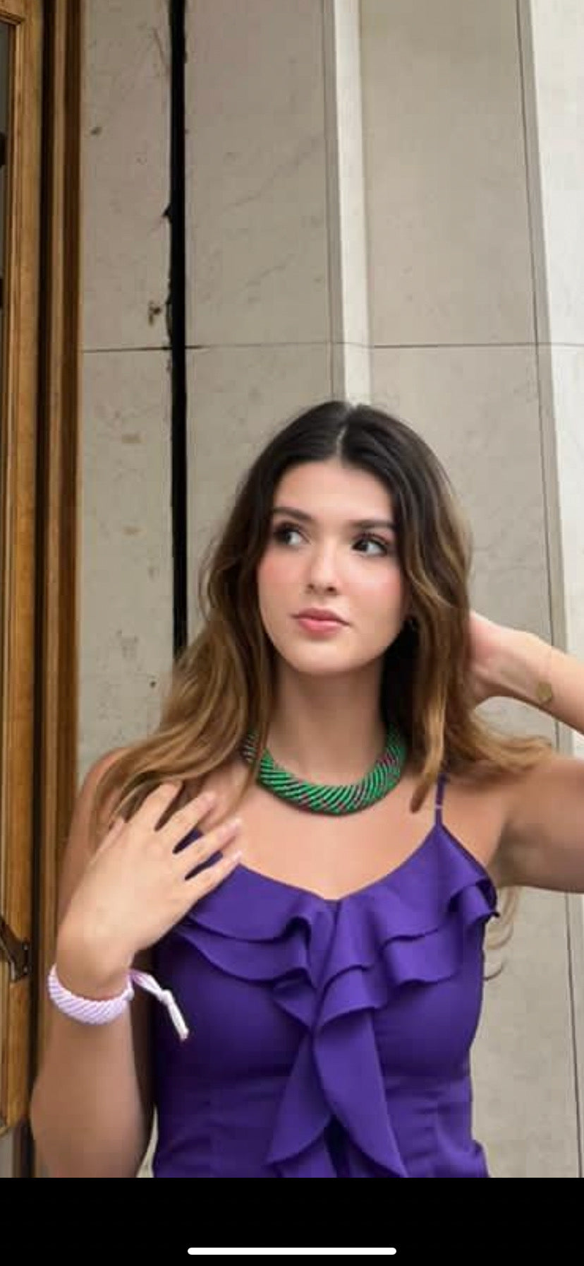 YASSS - Collier le Waves SEA PINK