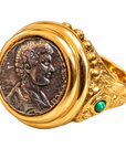 GAS BIJOUX - BAGUE ROMANA - MÉTAL DORÉ - TAILLE 2