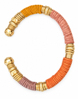GAS BIJOUX - BRACELET SARI BIS DORÉ - CUIRS 4 COULEURS