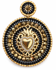 HYPNOCHIC - BOUCLES D'OREILLES COLLECTION MARIE - NOIR ET OR