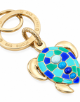 GAS BIJOUX - PORTE CLES TORTUE EMAIL