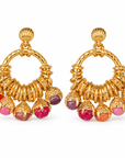 GAS BIJOUX - BOUCLES D'OREILLES LUCCE - PIERRES NATURELLES - MÉTAL DORÉ
