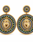 HYPNOCHIC - BOUCLES D'OREILLES COLLECTION MARIE - BLEUES ET VERTES