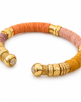 GAS BIJOUX - BRACELET SARI BIS DORÉ - CUIRS 4 COULEURS