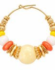 GAS BIJOUX - BOUCLES D'OREILLES CREOLES ALOHA - MÉTAL DORÉ