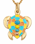 GAS BIJOUX - SAUTOIR TORTUE EMAILLÉ
