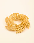 BY GARANCE - BROCHE RANA DORÉE - RONDE MOTIF VÉGÉTAL