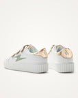 VANESSA WU - BASKETS SCRATCH MAGGIE ORIGINALS ROSE GOLD ET VERT