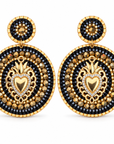 HYPNOCHIC - BOUCLES D'OREILLES COLLECTION MARIE - NOIR ET OR