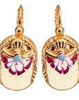 GAS BIJOUX - BOUCLES D'OREILLES SCARAMOUCHE - METAL DORÉ