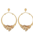 GAS BIJOUX - Boucles d'oreilles Maranzana dorées grand modèle