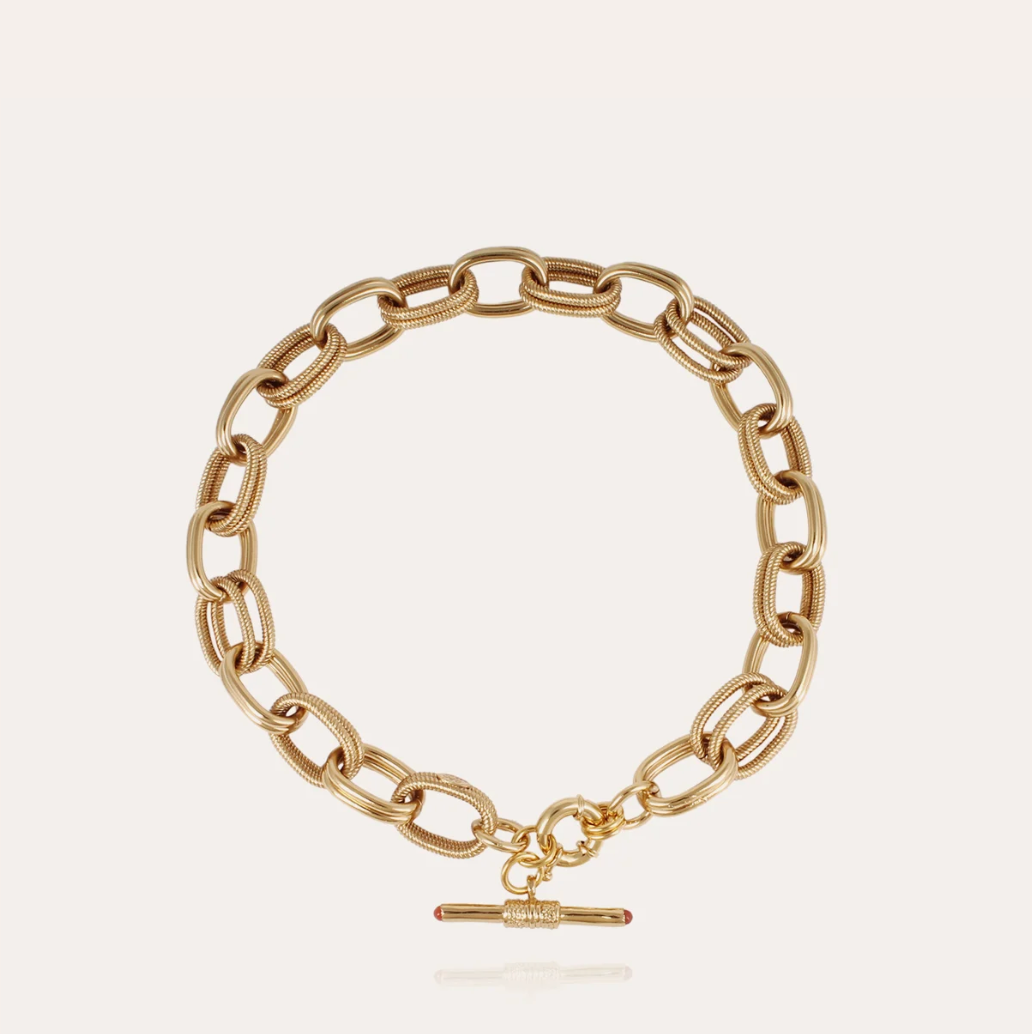 GAS BIJOUX - Collier Bell doré métal doré à l'or fin
