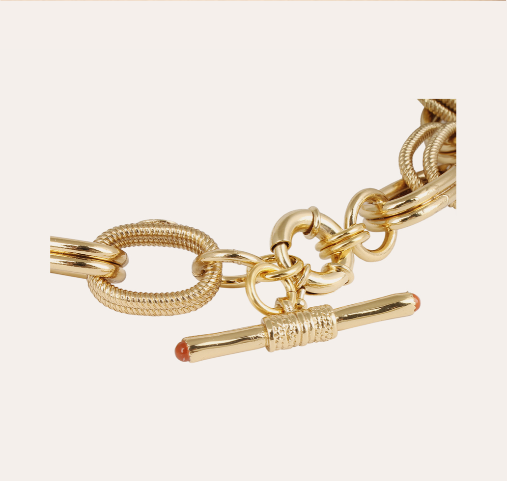 GAS BIJOUX - Collier Bell doré métal doré à l'or fin