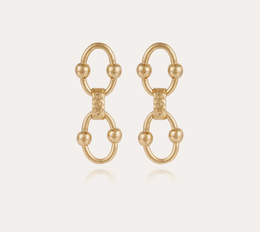 GAS BIJOUX - Boucles d'oreilles Rivage dorées métal doré à l'or fin