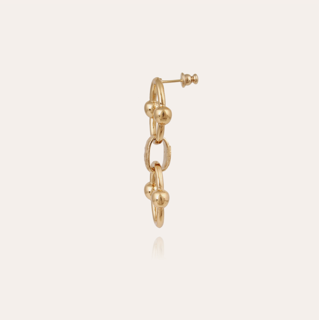 GAS BIJOUX - Boucles d'oreilles Rivage dorées métal doré à l'or fin