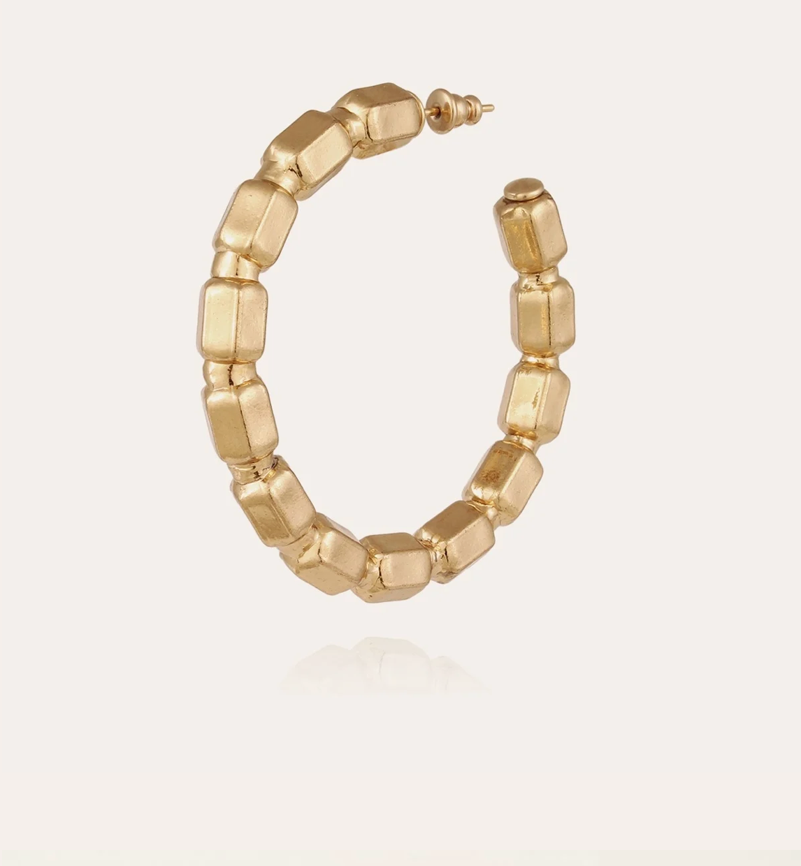 GAS BIJOUX - Boucles d'oreilles COLOMBUS dorées métal à l'or fin