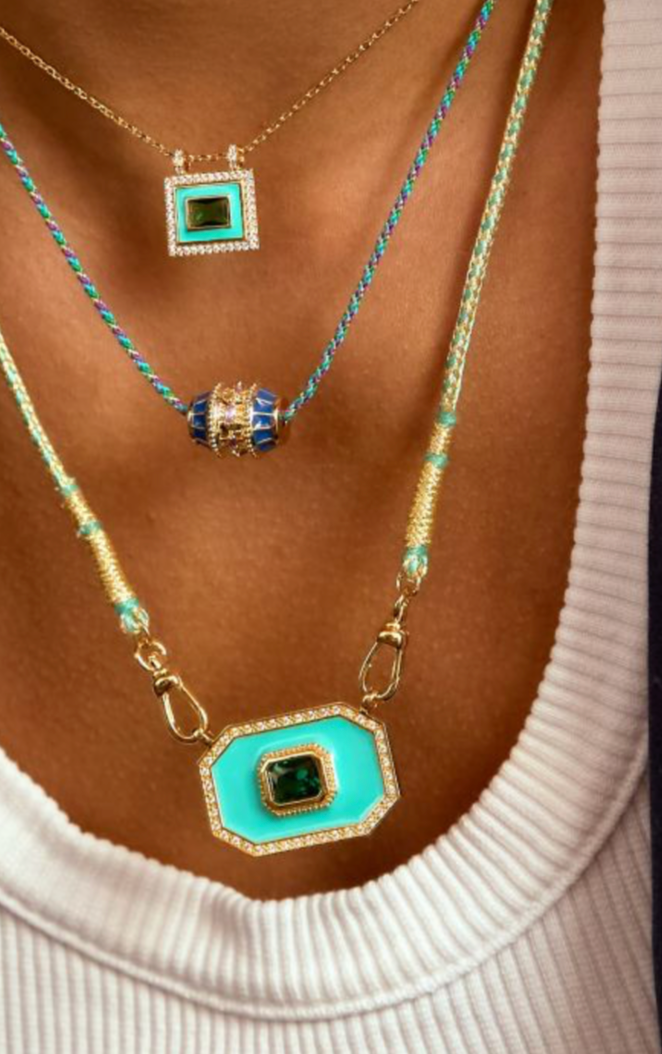 MYA BAY - Collier TURQUOISE YUCATAN