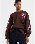 DIXIE - SWEAT A FLEURS BRODES