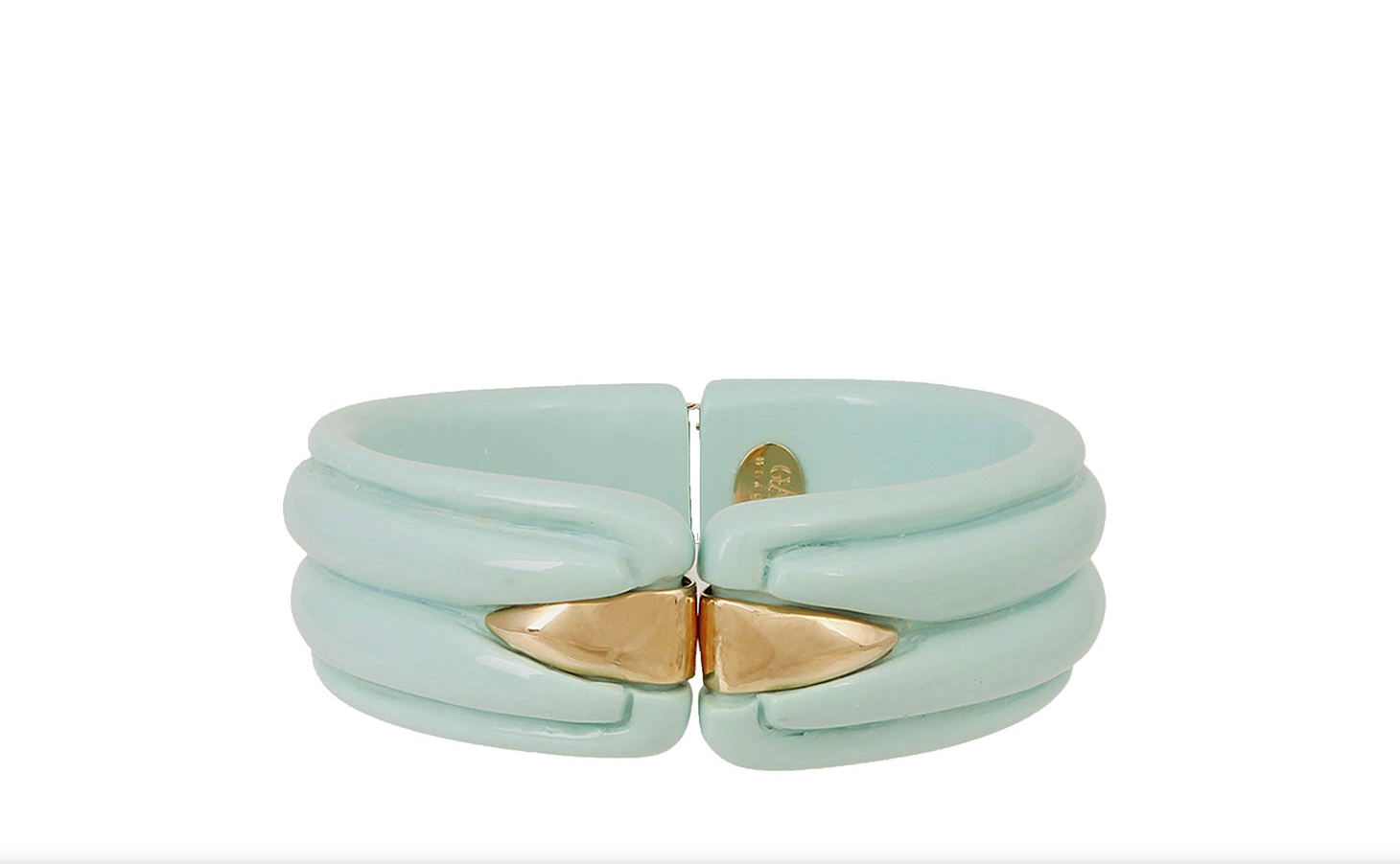 GAS BIJOUX - Bracelet Ecume acétate doré - bleu