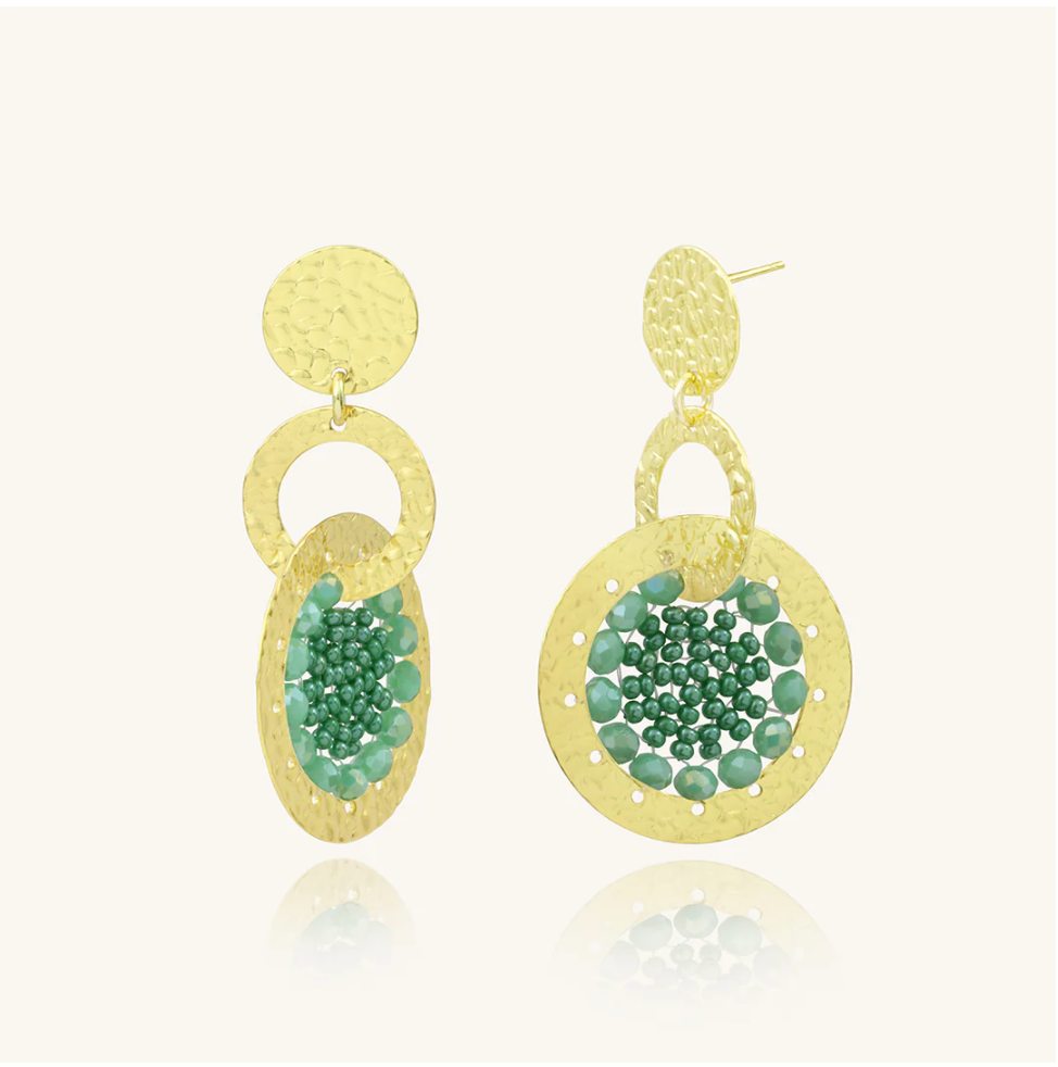 SANTIBE - Boucles d'oreilles Mini Isabella - Vert d'eau
