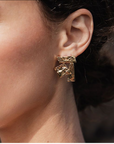 CHIC ALORS -Boucles d'oreilles KUBISTA dorées