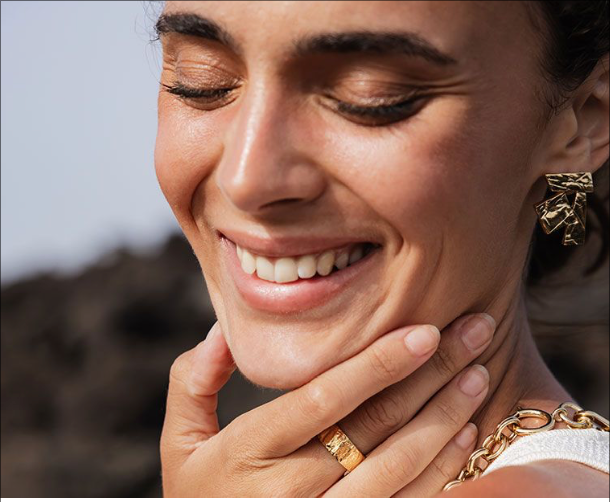 CHIC ALORS -Boucles d'oreilles KUBISTA dorées