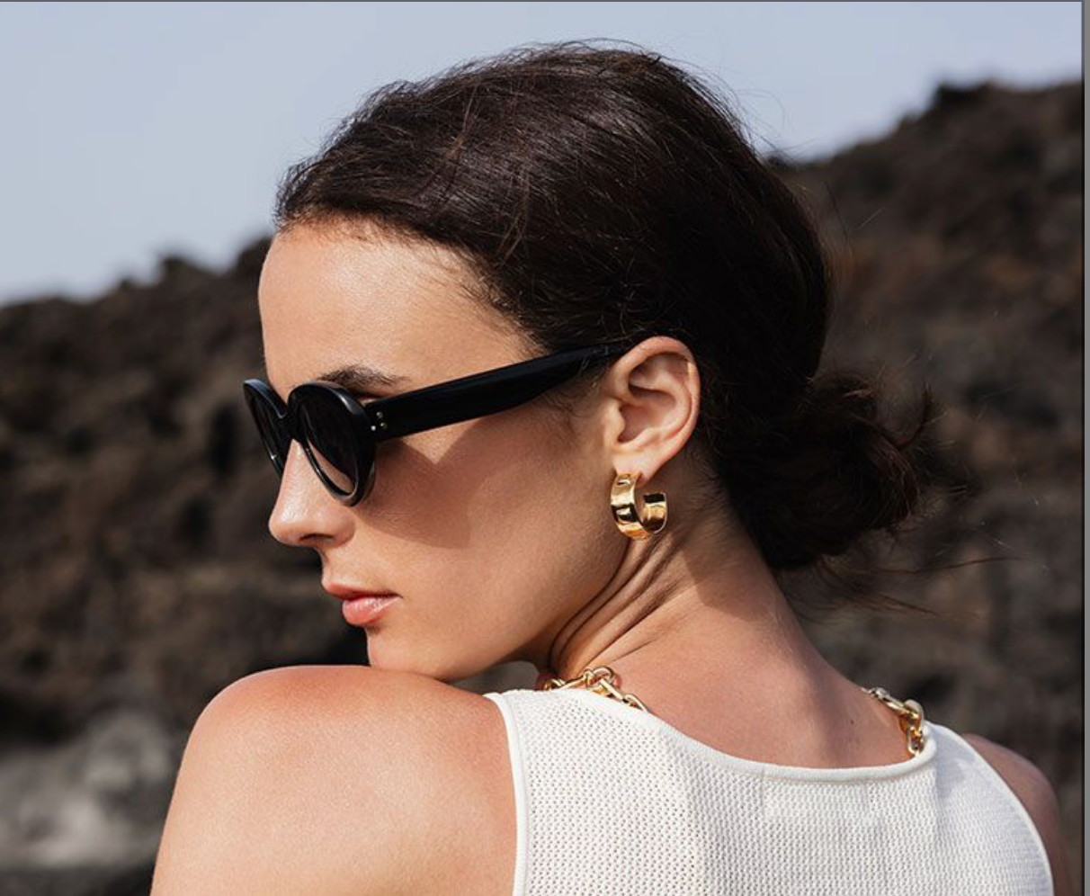 CHIC ALORS - Boucles créoles LEX dorées
