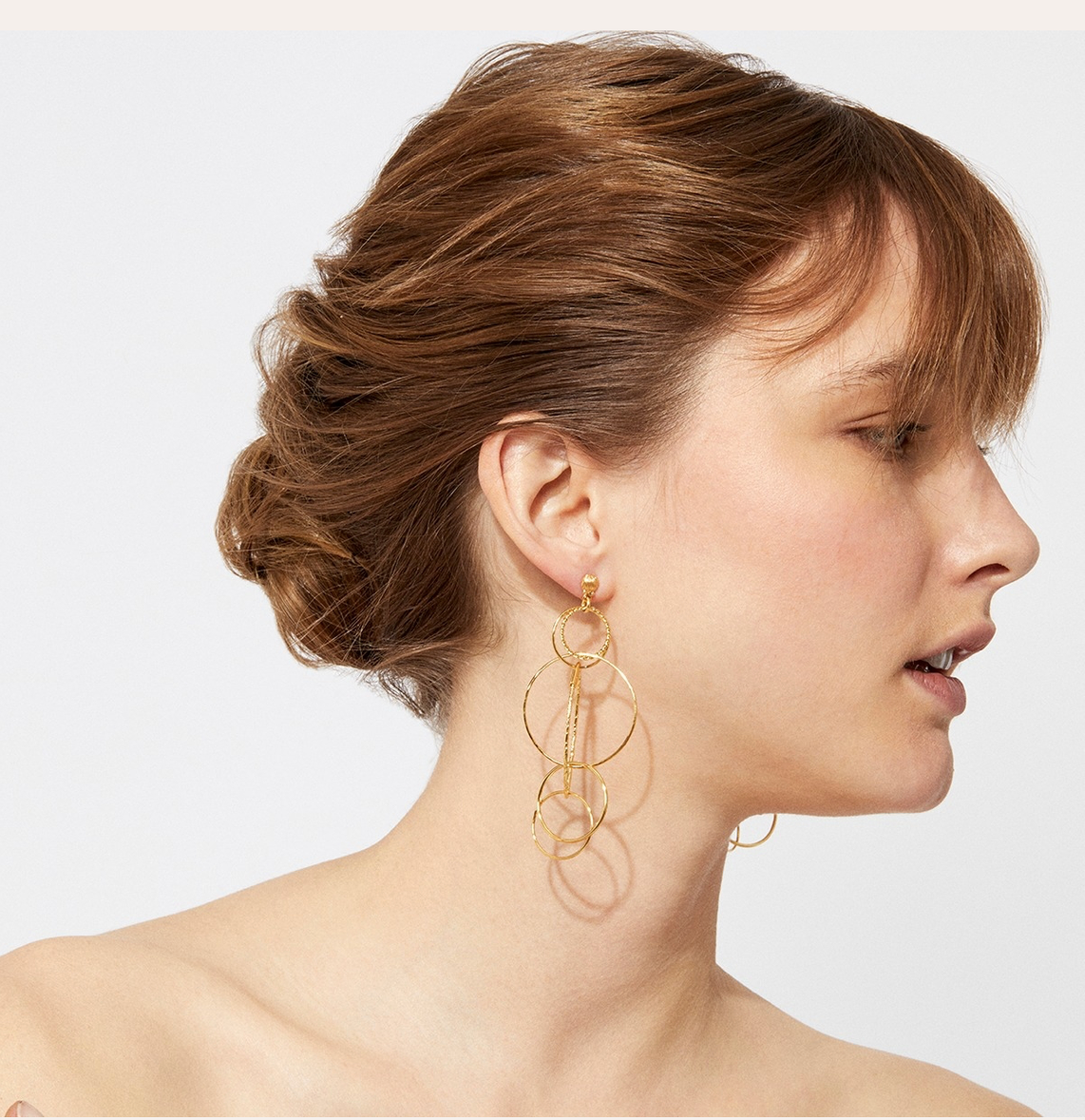 GAS BIJOUX - Boucles d'oreilles torsade Multi petit modèle dorée à l'or fin