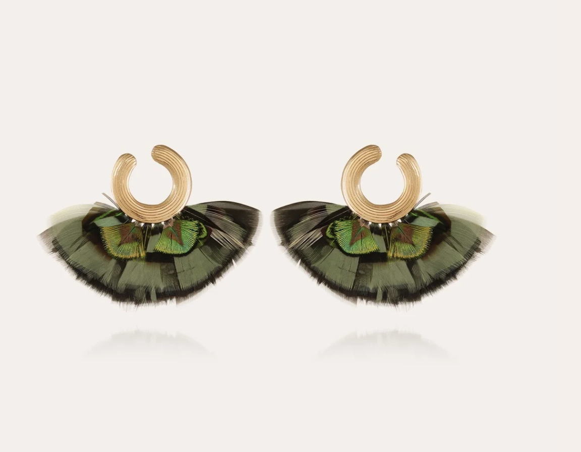 GAS BIJOUX - Boucles d'oreilles POSOTANO dorée à l'or fin