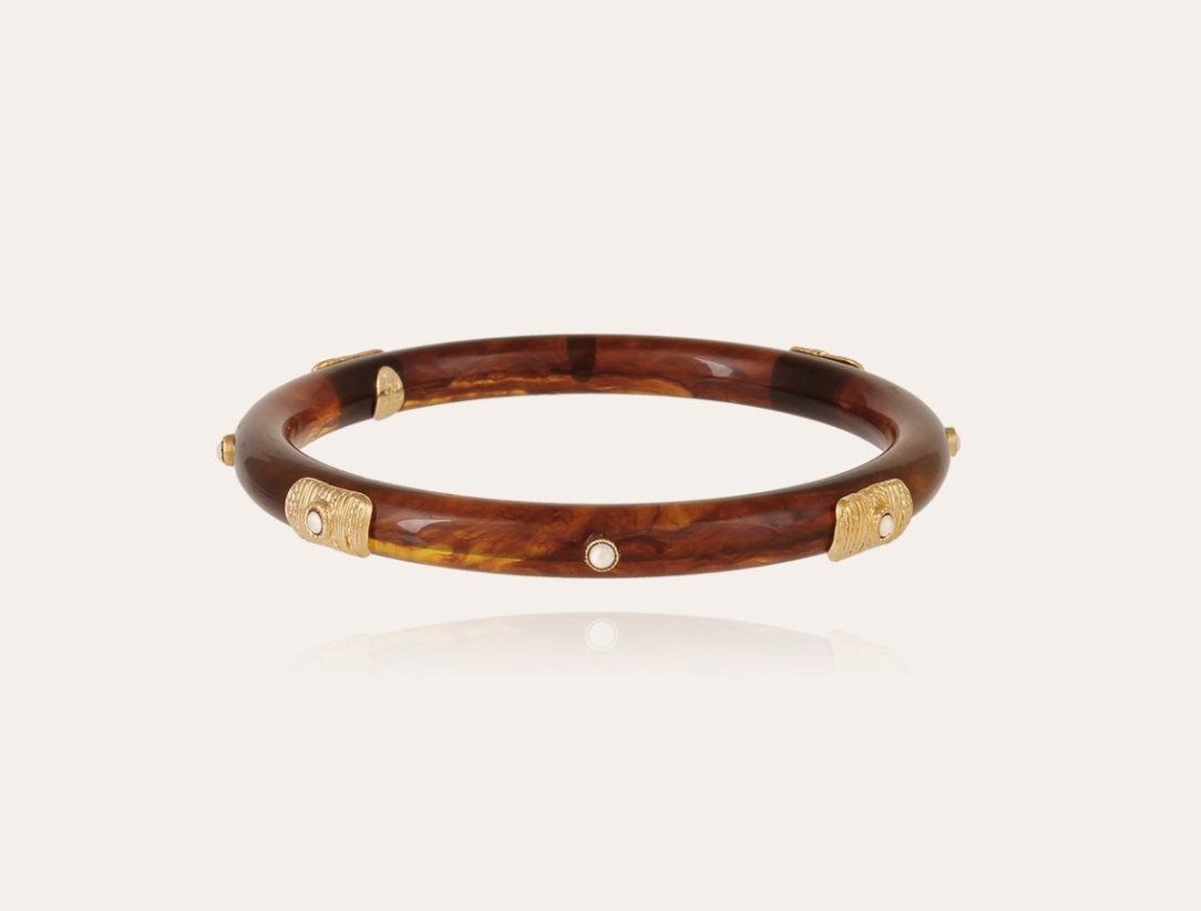 GAS BIJOUX - Bracelet Caftan MEKNES acetate doré à l'or fin