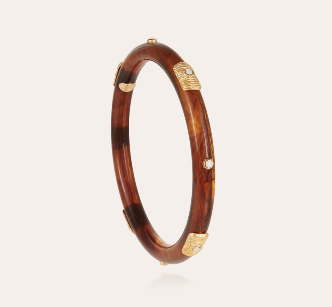 GAS BIJOUX - Bracelet Caftan MEKNES acetate doré à l'or fin