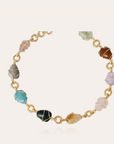 GAS BIJOUX - Collier RAiNBOW multi doré à l'or fin