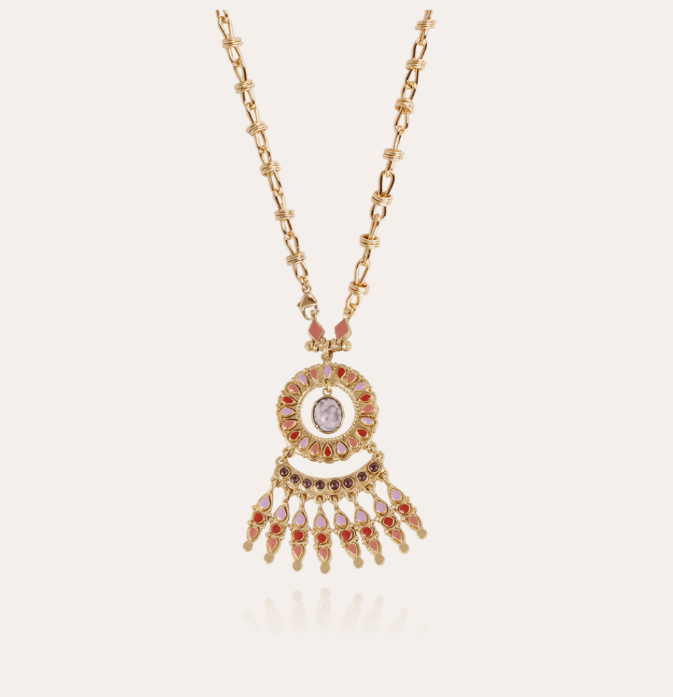 GAS BIJOUX - Collier LIVIA email doré à l'or fin