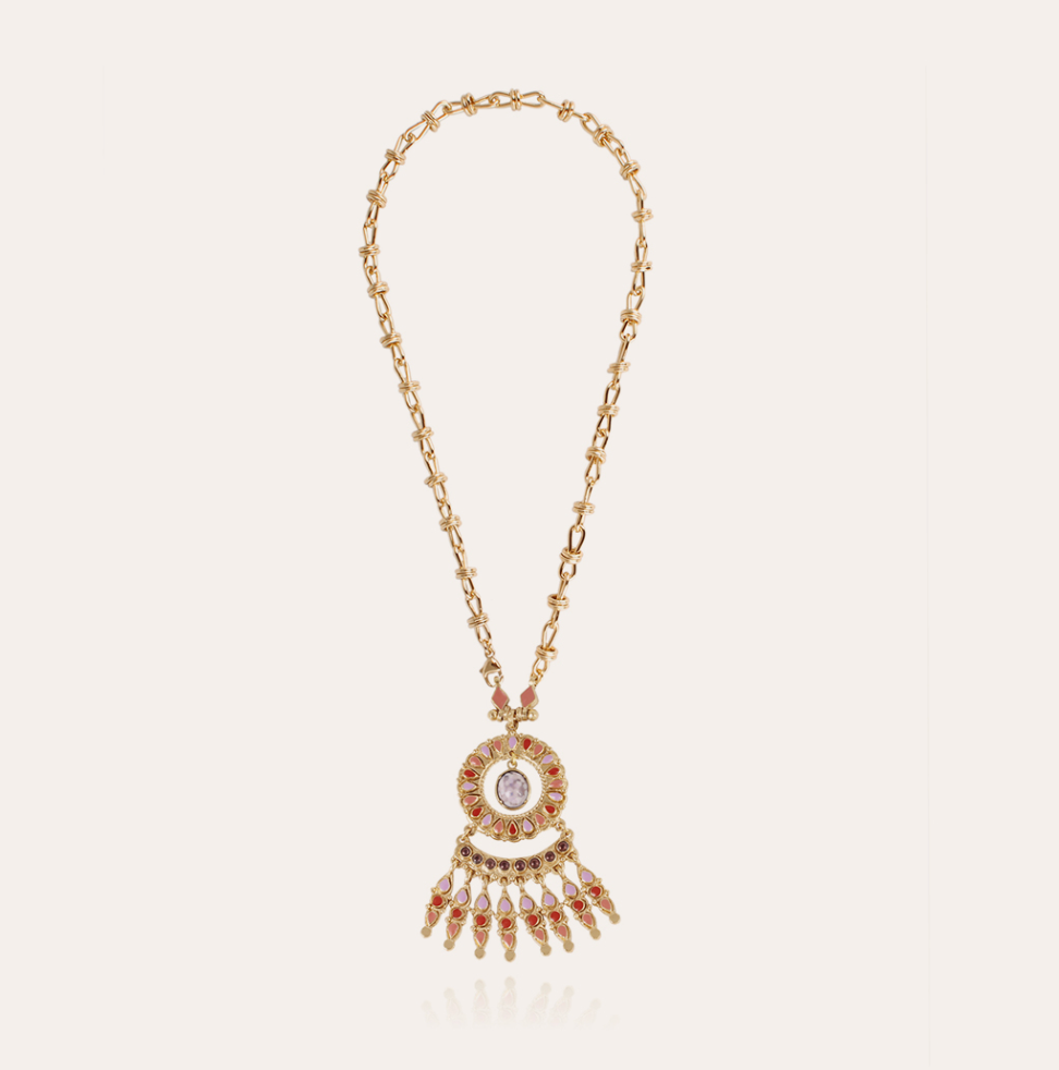 GAS BIJOUX - Collier LIVIA email doré à l'or fin
