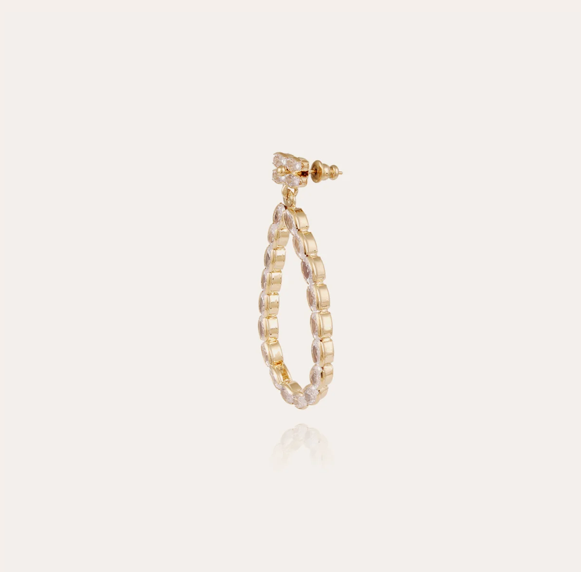 GAS BIJOUX - Boucles d'oreilles Bibi RIVIERA dorée à l'or fin