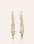 GAS BIJOUX - Boucles d'oreilles SOFIA strass métal doré à l'or fin