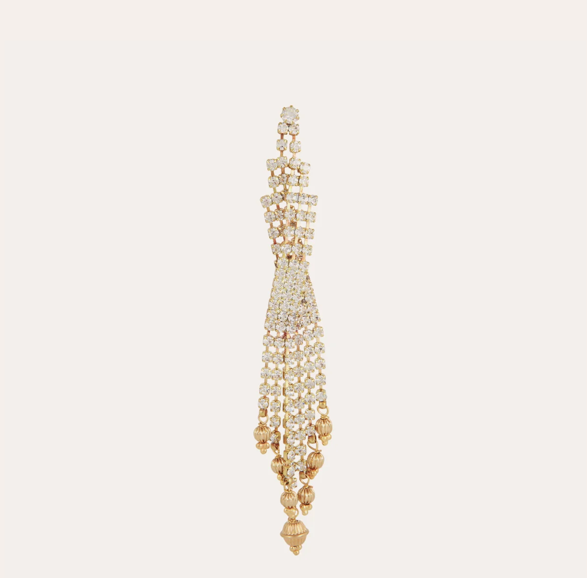 GAS BIJOUX - Boucles d'oreilles SOFIA strass métal doré à l'or fin