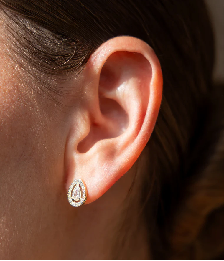 ZAG BIJOUX - Boucles d'oreilles DALNA acier doré