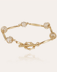GAS BIJOUX - Bracelet perla MÉTAL doré à l'or fin