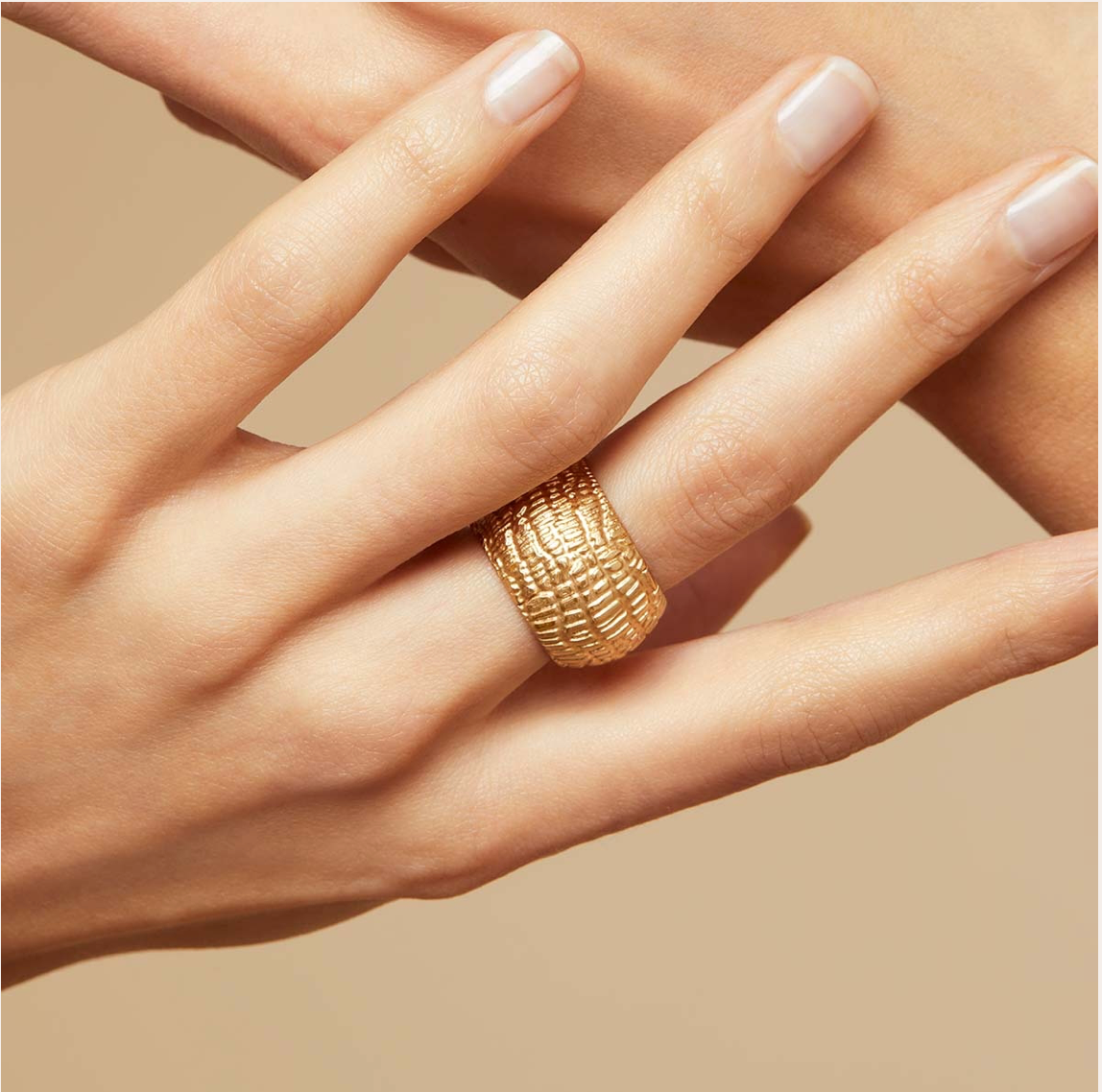 GAS BIJOUX - Bague WILD dorée à l'or fin