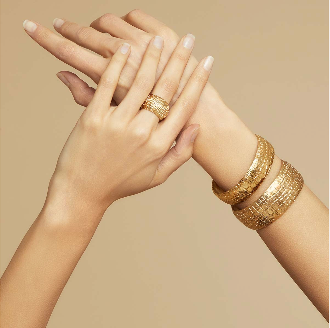 GAS BIJOUX - Bague WILD dorée à l'or fin